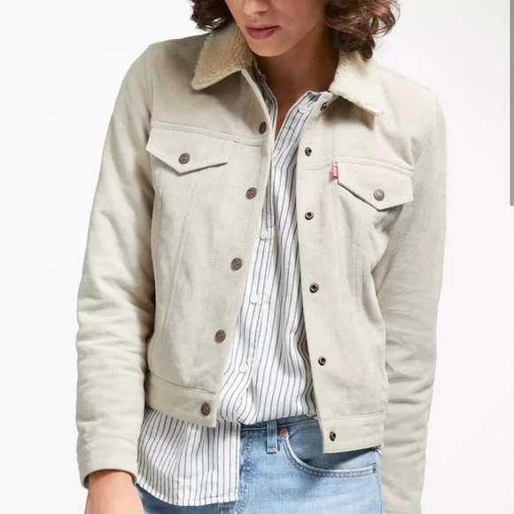 Like new Levi Strauss goat suede trucker jacket - Picture 3 of 8